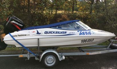 PRODÁM MOTOR. LOĎ QUICKSILVER 470